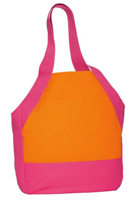 On-the-Go Cotton Canvas Tote Bag with Magnet Snaps Closure Optima