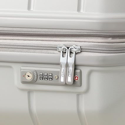 Optima Zenith Hardside Expandable with Double Spinner Wheels, Carry-On 28-Inch, Grey