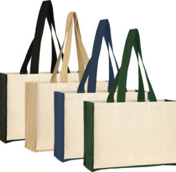 Brookland - Eco jute canvas tote shopper