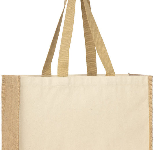 Brookland - Eco jute canvas tote shopper