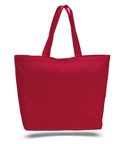 Extra-Large Heavy Canvas Tote Bags with Hook and Loop Closure Optima