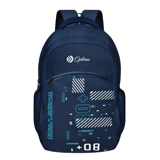 OPTIMA Casual Backpack 28L, 2 Main Compartments, Bottle Pocket, Front Pocket, Padded Shoulder Strap Optima