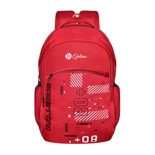 OPTIMA Casual Backpack 28L, 2 Main Compartments, Bottle Pocket, Front Pocket, Padded Shoulder Strap Optima