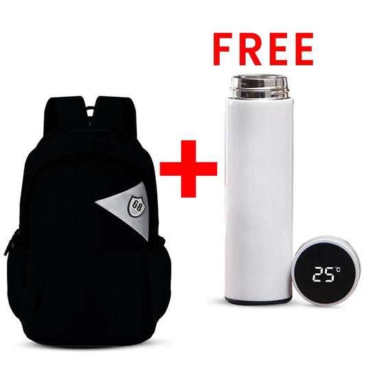 OPTIMA Clouds love Backpack for Girls & Boys ,Cute, Colourful bags, Water Resistant and Lightweight.(Black ) Combo Optima