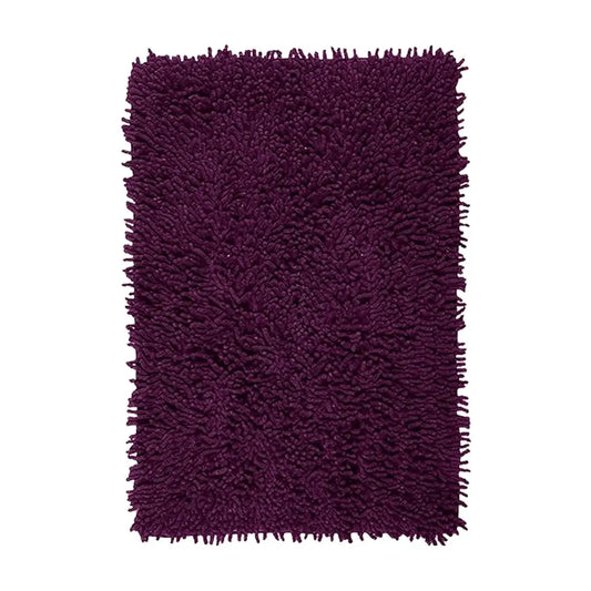 OPTIMA EASY LIVING Saral Home Microfiber Anti-Skid Rectangular Bath Mat (Purple) Optima