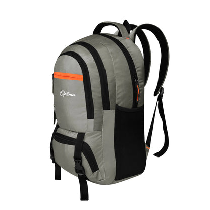 Optima Casual Backpack 28L, 2 Main Compartments, Bottle Pocket, Front Pocket, Padded Shoulder Strap- Optima