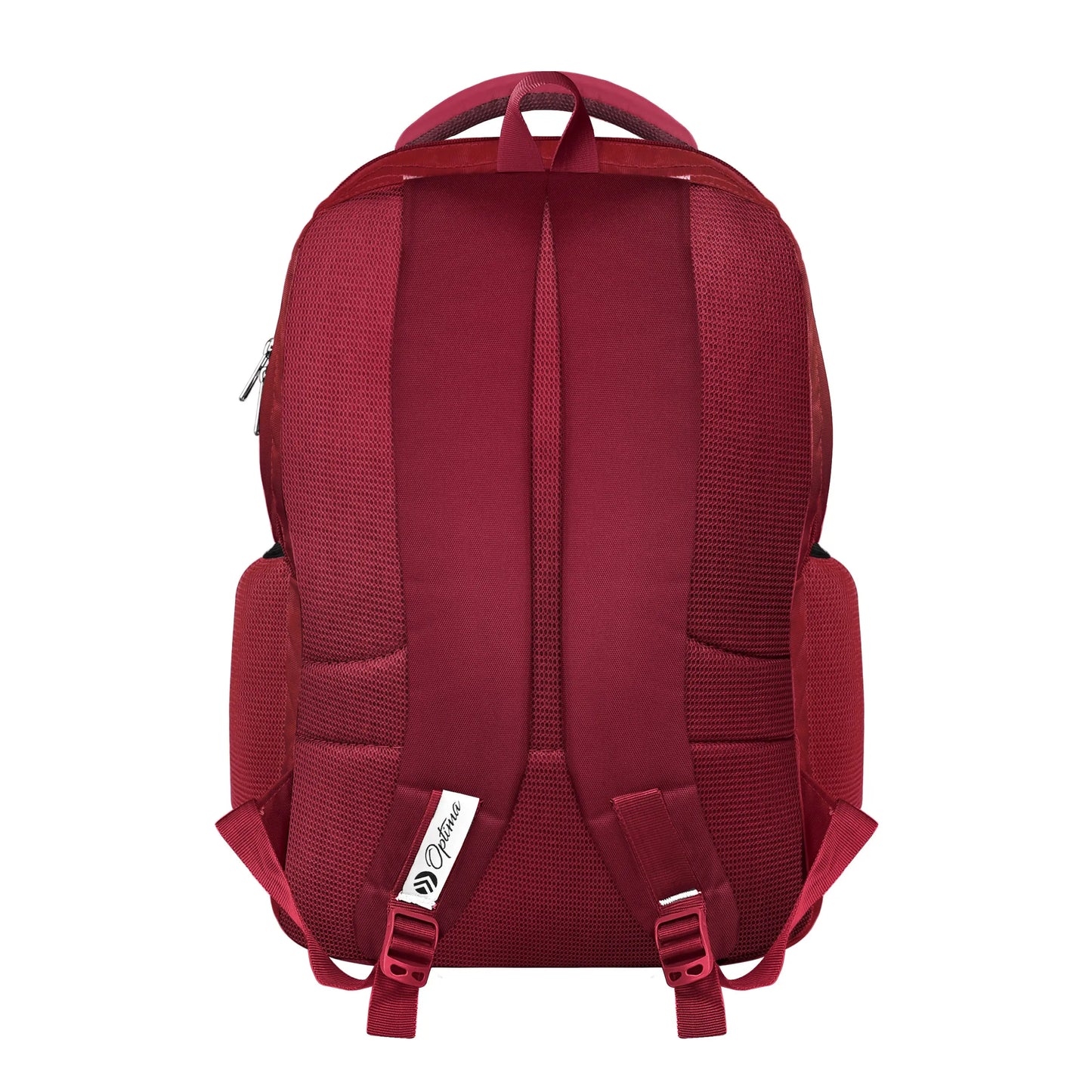 Optima College Backpack with Front Organizer and Spacious Interiors for Men & Women -Red Optima