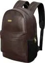 PROVOGUE  25 L Laptop Backpack Men Women’s Girls Fashion PU Mini Casual Backpack  (Brown) Optima