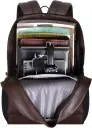 PROVOGUE  25 L Laptop Backpack Men Women’s Girls Fashion PU Mini Casual Backpack  (Brown) Optima