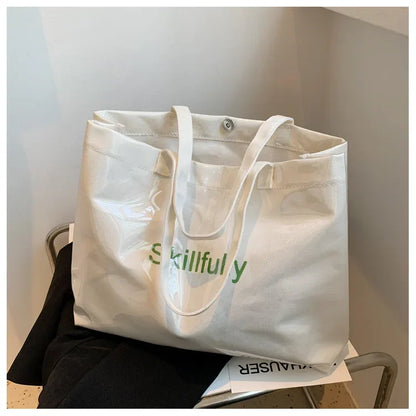 Fashion Transparent Women's Tote Bag Large Capacity Women Luxury Designer Handbag Bags Ladies Shoulder Bag with Free Shipping