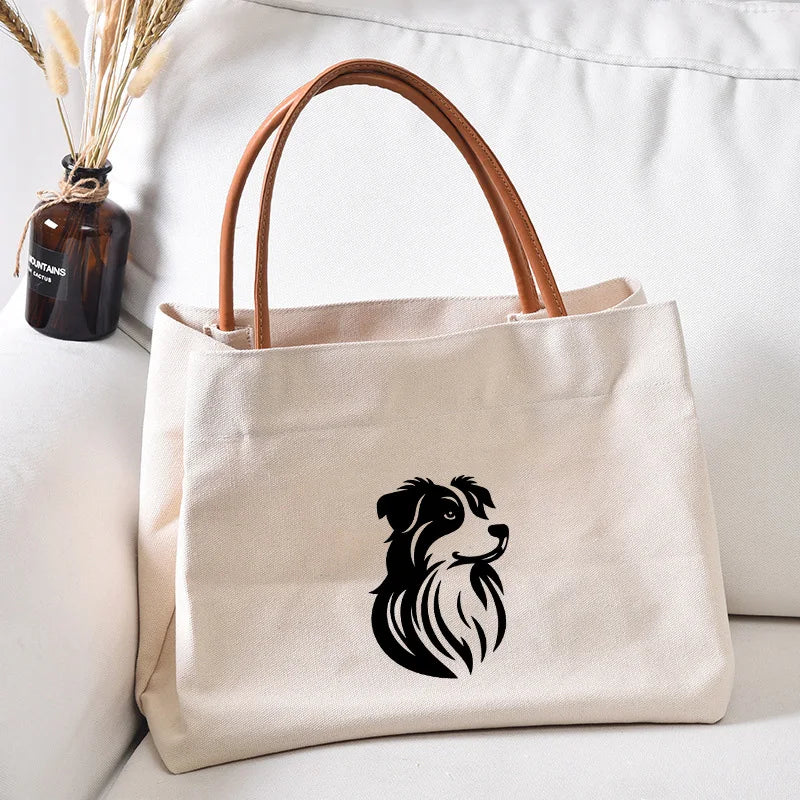 Dachshund Dog Dachshund Dog Printed Women Canvas Tote Bag Gift for Dog Lovers Work Bag Lady Fashion Beach Bag Shopping Bag