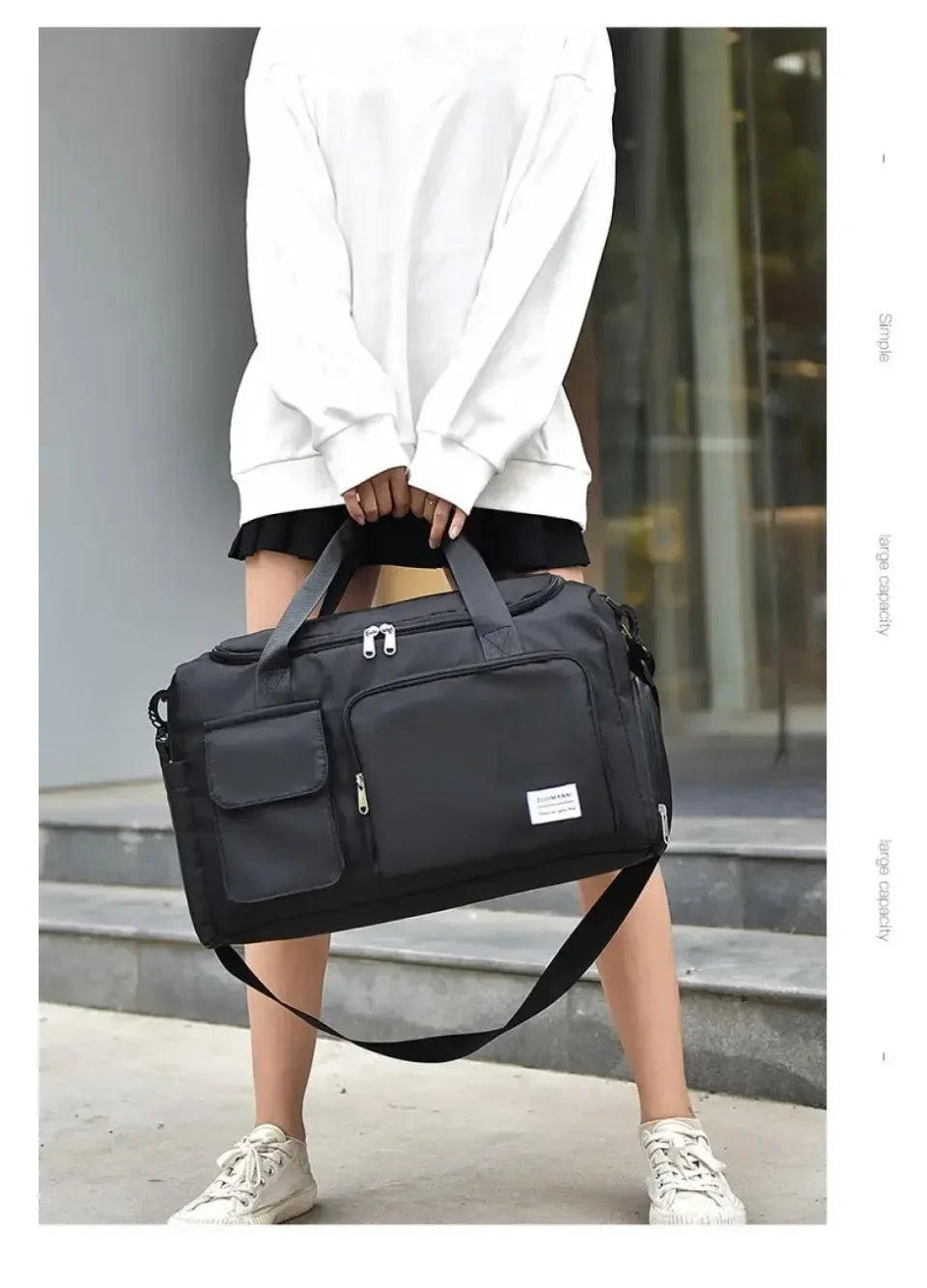 Travel Bag Large Capacity Weekender Carry On Duffle Bags with Shoe Compartment Sports Fitness Bags for Women Shoulder Bag