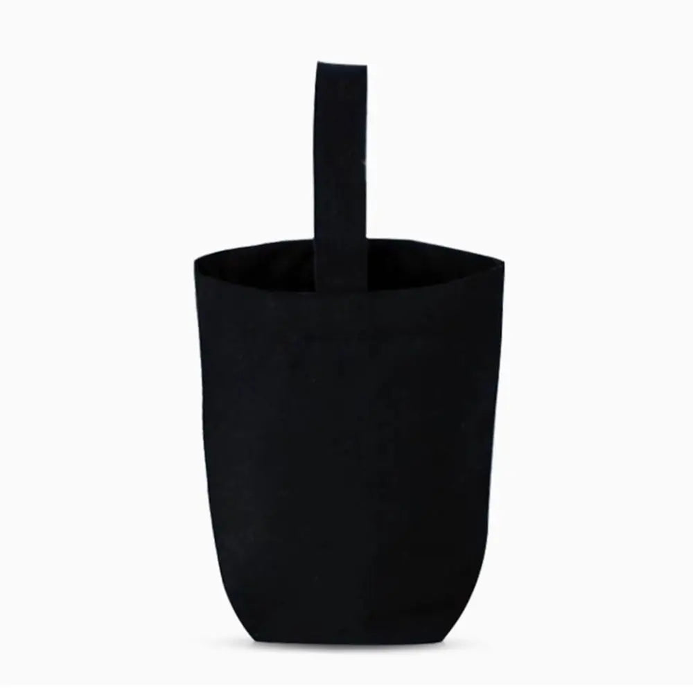 Beige Black Tote Bag Creative Solid Color Canvas Handhold Bag DIY Large Capacity Canvas Handbag Shopping