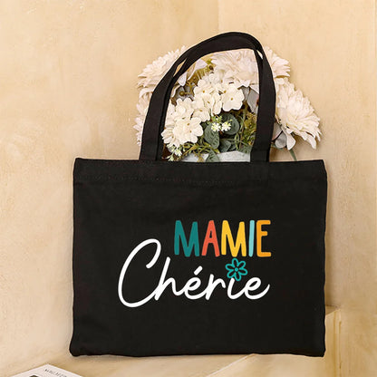 Thank You Grandma for All These Magical Moments Printed Women Tote Bag Canvas Shopping Bags Female Shoulder Bag Gift for Mamie