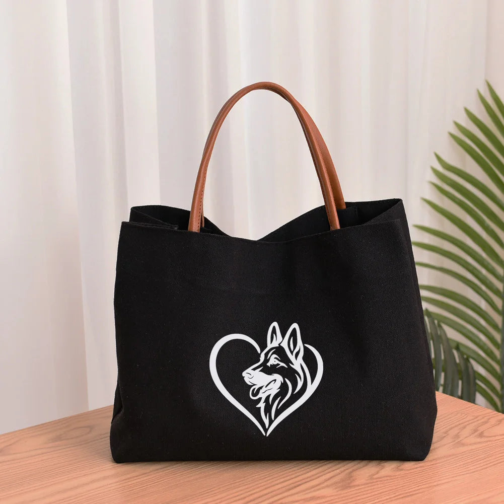 Dachshund Dog Dachshund Dog Printed Women Canvas Tote Bag Gift for Dog Lovers Work Bag Lady Fashion Beach Bag Shopping Bag