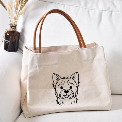 Dachshund Dog Dachshund Dog Printed Women Canvas Tote Bag Gift for Dog Lovers Work Bag Lady Fashion Beach Bag Shopping Bag