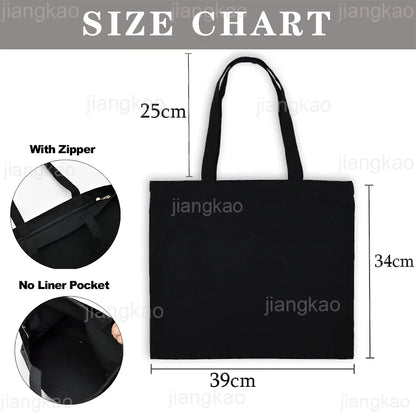 Thank You Grandma for All These Magical Moments Printed Women Tote Bag Canvas Shopping Bags Female Shoulder Bag Gift for Mamie