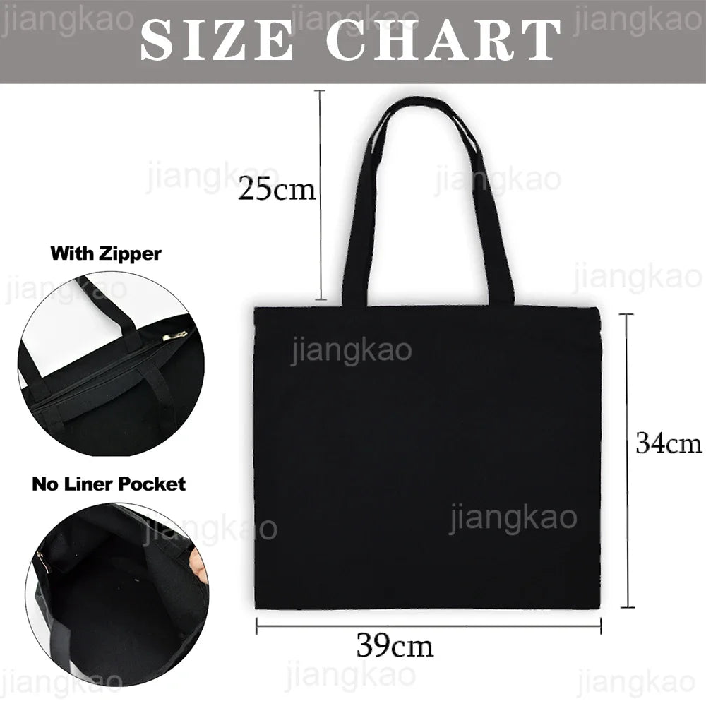 Thank You Grandma for All These Magical Moments Printed Women Tote Bag Canvas Shopping Bags Female Shoulder Bag Gift for Mamie