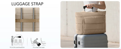 Trendy Quilted Tote Bag for Women Multi Compartment Zip Top Handbag Urban Stylish Daily Use Short Trip bags for women
