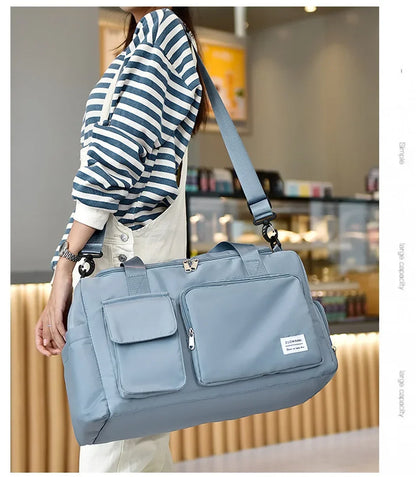 Travel Bag Large Capacity Weekender Carry On Duffle Bags with Shoe Compartment Sports Fitness Bags for Women Shoulder Bag