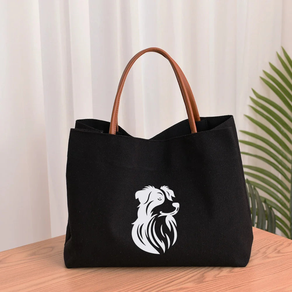 Dachshund Dog Dachshund Dog Printed Women Canvas Tote Bag Gift for Dog Lovers Work Bag Lady Fashion Beach Bag Shopping Bag
