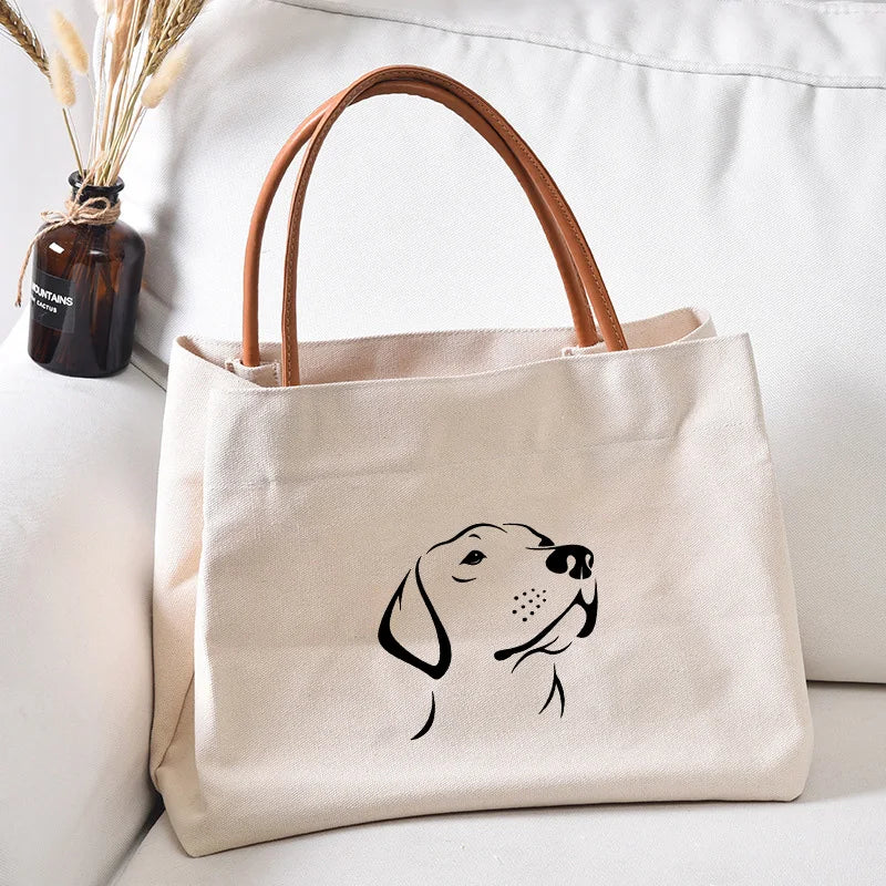 Dachshund Dog Dachshund Dog Printed Women Canvas Tote Bag Gift for Dog Lovers Work Bag Lady Fashion Beach Bag Shopping Bag
