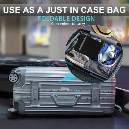 Travel Duffle Bag for Men 65L Foldable Outdoor Travel Duffel Bag with Shoes Compartment Overnight Bag for Men Women Handbag