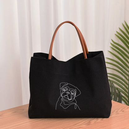 Dachshund Dog Dachshund Dog Printed Women Canvas Tote Bag Gift for Dog Lovers Work Bag Lady Fashion Beach Bag Shopping Bag