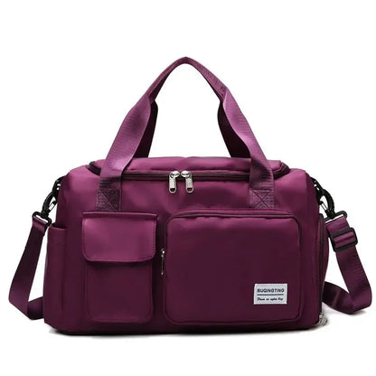 Travel Bag Large Capacity Weekender Carry On Duffle Bags with Shoe Compartment Sports Fitness Bags for Women Shoulder Bag