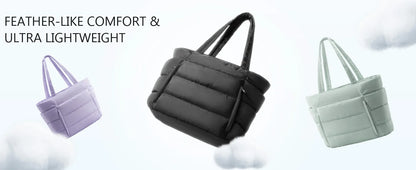 Trendy Quilted Tote Bag for Women Multi Compartment Zip Top Handbag Urban Stylish Daily Use Short Trip bags for women
