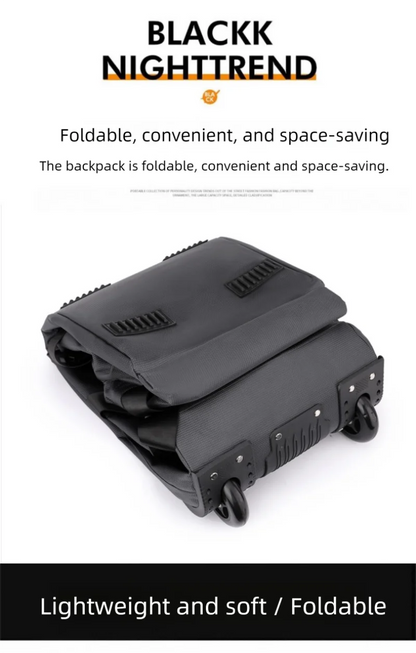 80L Rolling Duffle Bag with Wheels 31" Heavy-Duty Foldable Travel Duffel Bag Water-Resistant Wheeled Luggage with Shoulder Strap