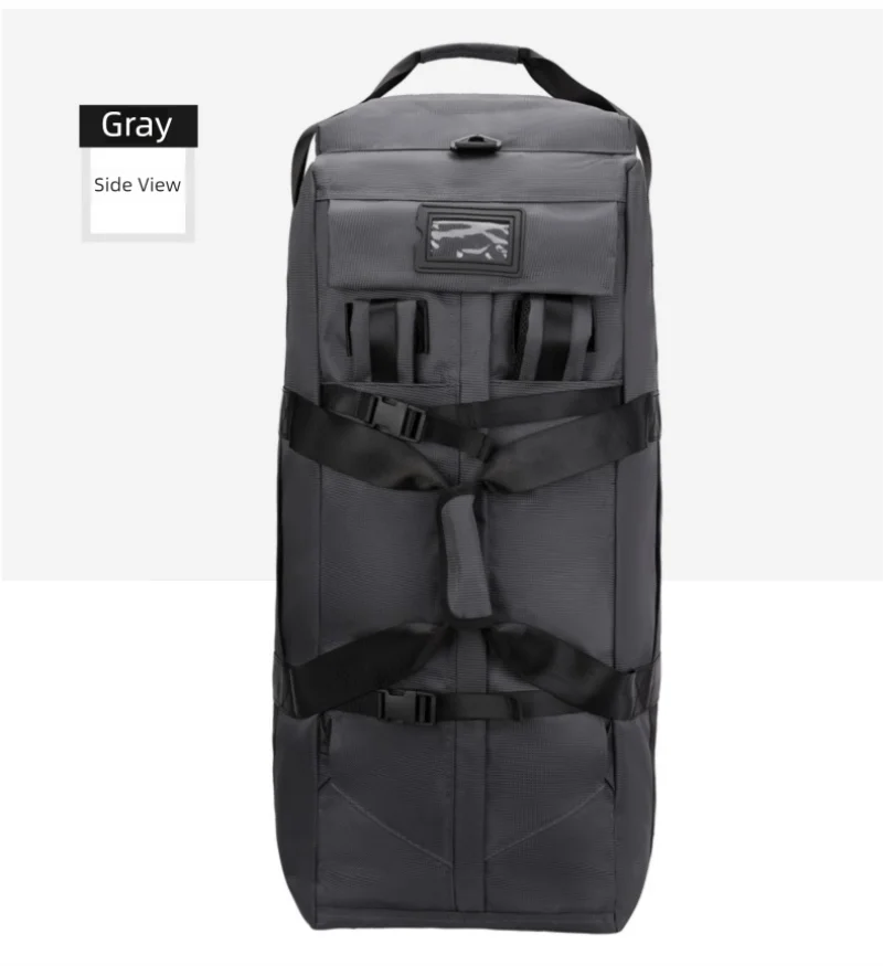 80L Rolling Duffle Bag with Wheels 31" Heavy-Duty Foldable Travel Duffel Bag Water-Resistant Wheeled Luggage with Shoulder Strap