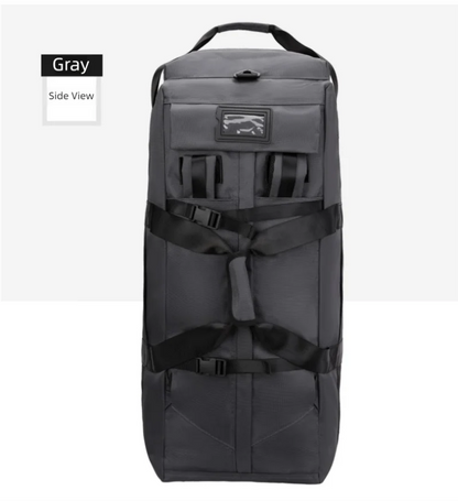 80L Rolling Duffle Bag with Wheels 31" Heavy-Duty Foldable Travel Duffel Bag Water-Resistant Wheeled Luggage with Shoulder Strap