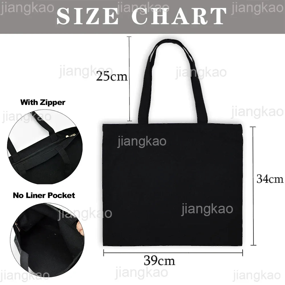 Thank You Grandma for All These Magical Moments Printed Women Tote Bag Canvas Shopping Bags Female Shoulder Bag Gift for Mamie
