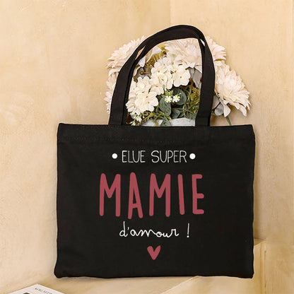 Thank You Grandma for All These Magical Moments Printed Women Tote Bag Canvas Shopping Bags Female Shoulder Bag Gift for Mamie