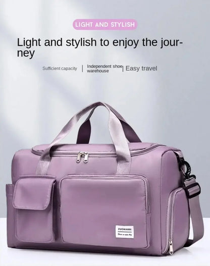 Travel Bag Large Capacity Weekender Carry On Duffle Bags with Shoe Compartment Sports Fitness Bags for Women Shoulder Bag