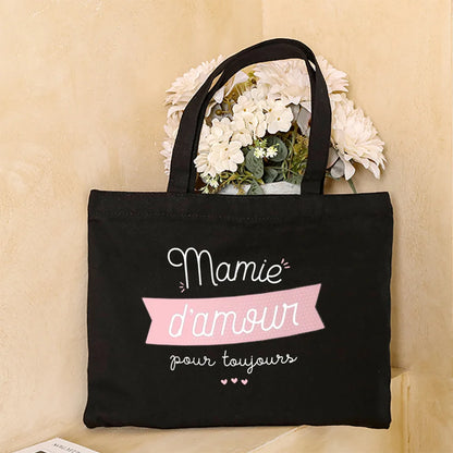 Thank You Grandma for All These Magical Moments Printed Women Tote Bag Canvas Shopping Bags Female Shoulder Bag Gift for Mamie