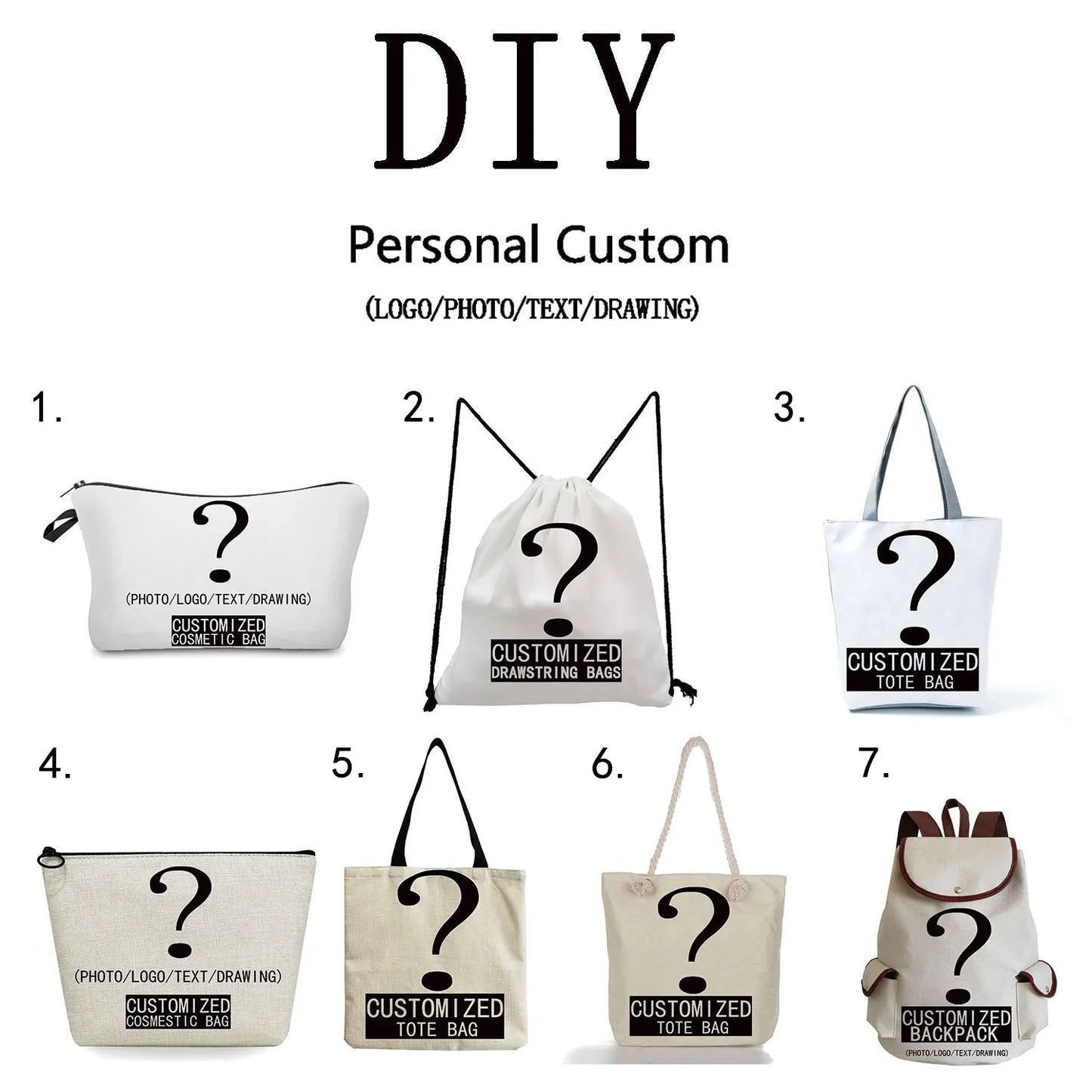 Personal Customize Women Tote Bag With Print Logo Custom Your Pictures Shopping Bags DIY Handbags Shoulder Bags Dropshipping