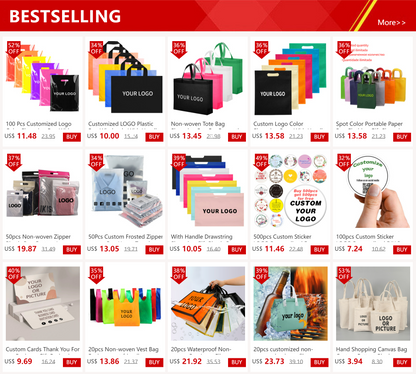 Non-woven Tote Bag Shopping Bag For Promotion And Advertisement 10/20 Pcs Wholesale Custom Logo/Printing fee not included