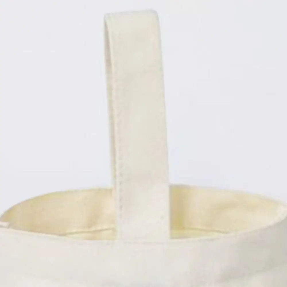 Beige Black Tote Bag Creative Solid Color Canvas Handhold Bag DIY Large Capacity Canvas Handbag Shopping