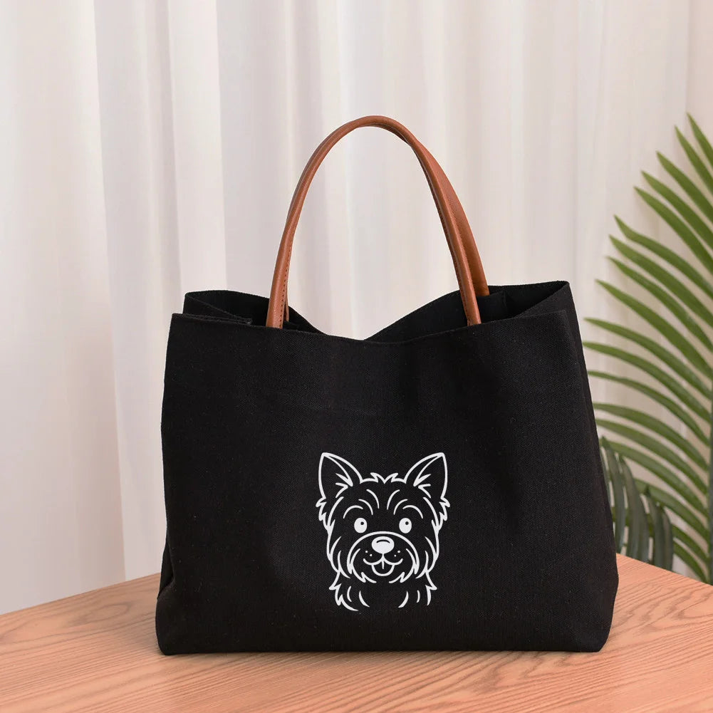 Dachshund Dog Dachshund Dog Printed Women Canvas Tote Bag Gift for Dog Lovers Work Bag Lady Fashion Beach Bag Shopping Bag