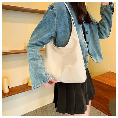 HOMEFISH New women's commuter tote bag, vintage style large-capacity hand-held shoulder bag