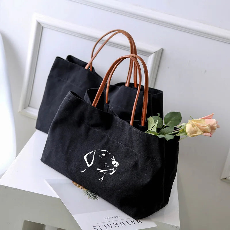 Dachshund Dog Dachshund Dog Printed Women Canvas Tote Bag Gift for Dog Lovers Work Bag Lady Fashion Beach Bag Shopping Bag