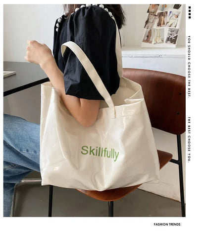 Fashion Transparent Women's Tote Bag Large Capacity Women Luxury Designer Handbag Bags Ladies Shoulder Bag with Free Shipping