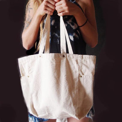 Affordable Washed Canvas Tote Bag Optima