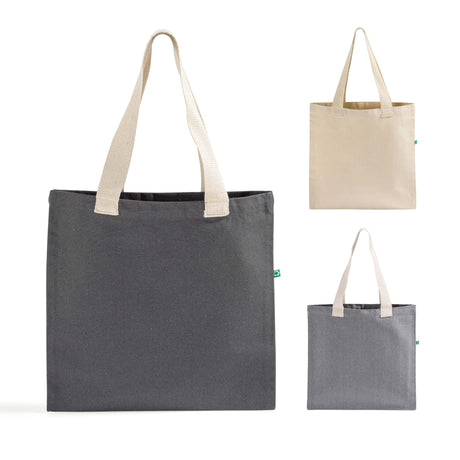 Recycled Canvas Flat Tote Bag / Basic Book Bag - RC869 Optima