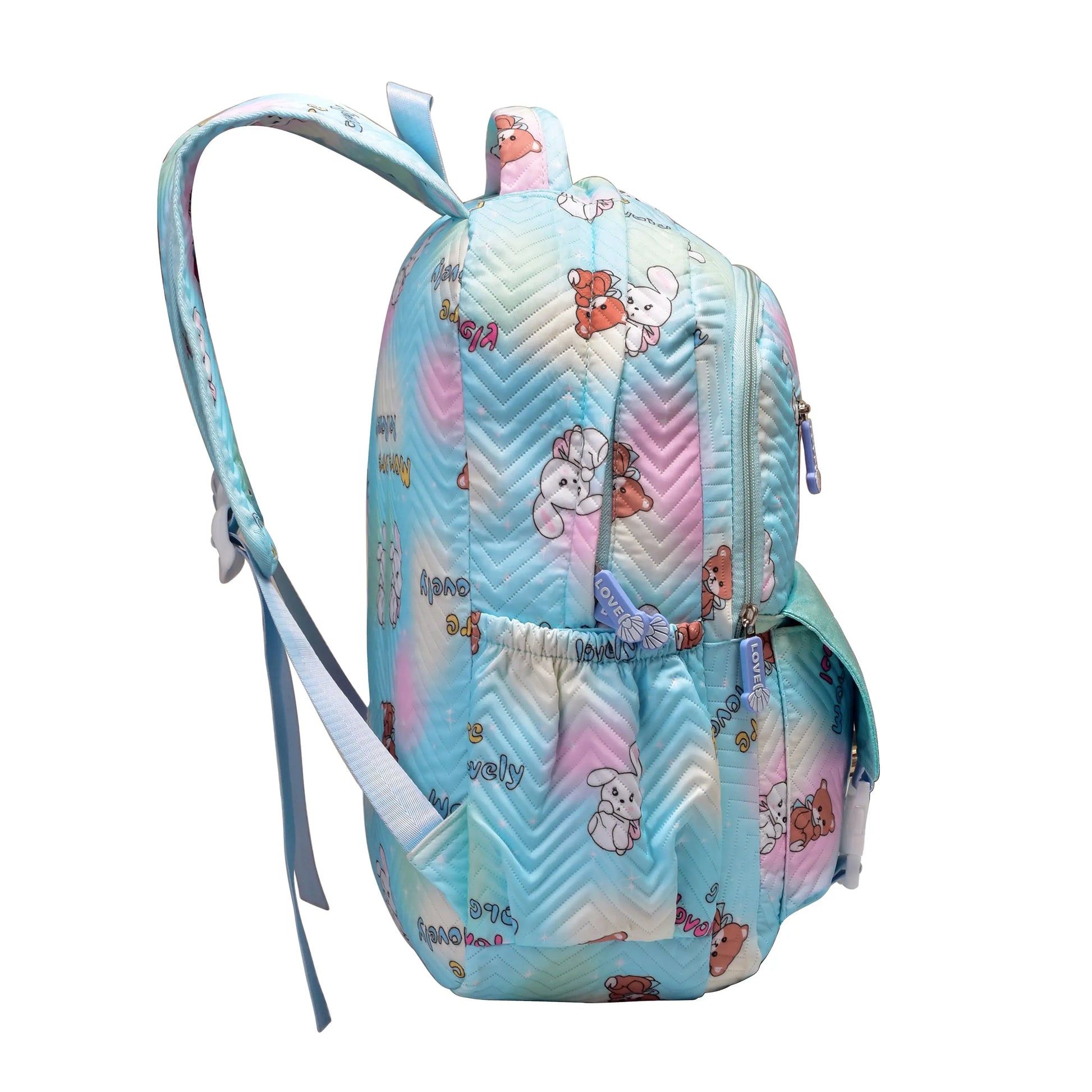 clouds love 15.6 Inch College Cute Bookbag Anti Theft Women Casual backpack for Teen School Girls laptop bag (Sky Blue) Optima