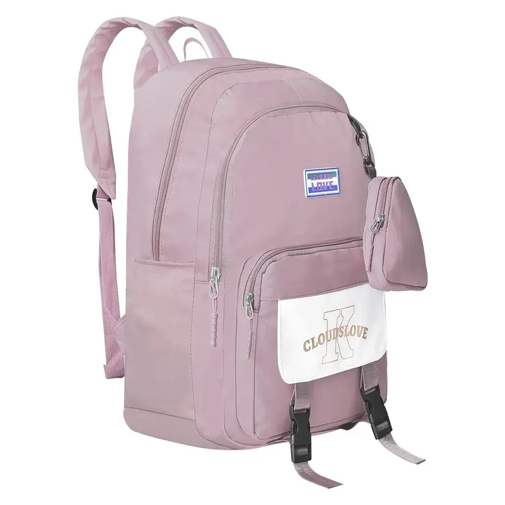 15.6 inch laptop backpack women's Clouds Love School Backpack for Teen Girls - 15.6 Inch Laptop Bag - Anti-Theft Casual Daypack - Durable Waterproof Nylon
