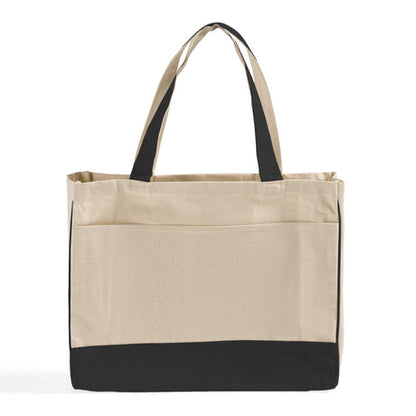 Fancy Tote Bags Canvas with Inside Zipper Pocket Optima