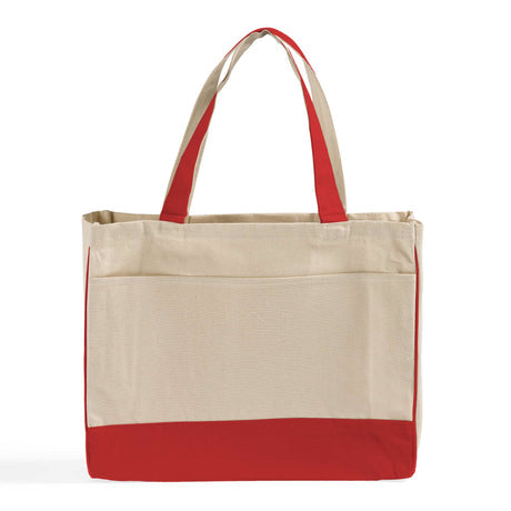Fancy Tote Bags Canvas with Inside Zipper Pocket Optima